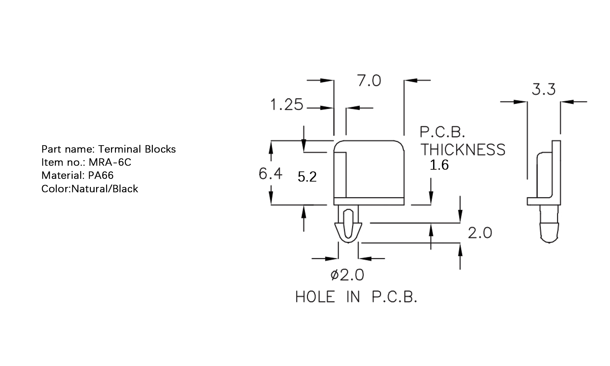 Terminal Blocks MRA-6C